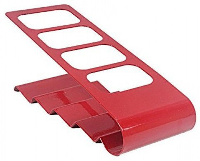

Swarish Remote Control Stand Holder Cady Organizer Iron Wall Shelf(Number of Shelves - 4, Red)