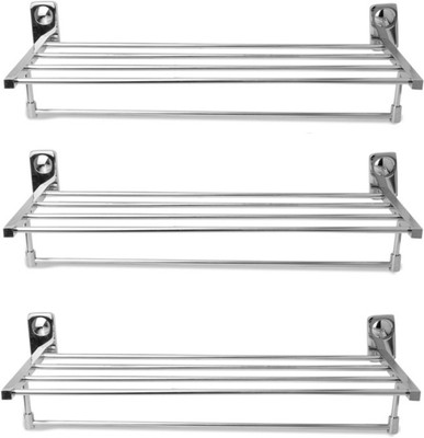 

Handy Stainless Steel Wall Shelf(Number of Shelves - 5, Silver)