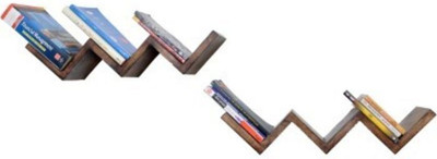 

Onlineshoppee Wooden Wall Shelf(Number of Shelves - 6, Brown)