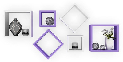 

Desi Karigar MDF Wall Shelf(Number of Shelves - 6)