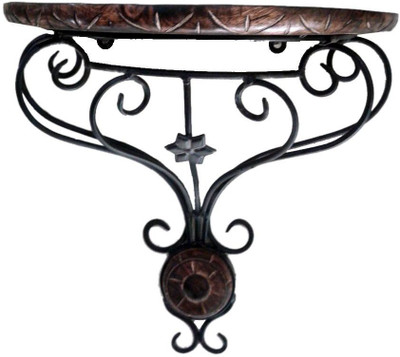 

Desi Karigar Wooden, Iron Wall Shelf(Number of Shelves - 1)