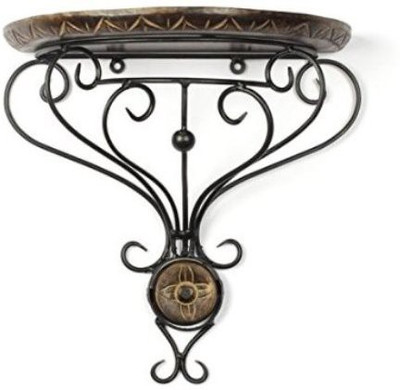 

Desi Karigar Wooden, Iron Wall Shelf(Number of Shelves - 1)