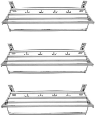 

AAI Stainless Steel Wall Shelf(Number of Shelves - 3, Silver)