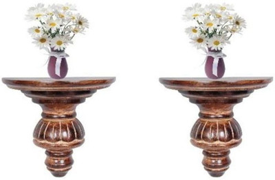 

Onlineshoppee Decorate Wooden Wall Shelf(Number of Shelves - 2, Brown)