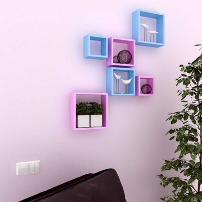 

Woodkartindia Wooden Wall Shelf(Number of Shelves - 6)