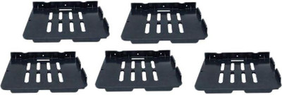

Aquafit Aquasoft prime series Set top box stand (Unbreakable)-set of 5 Acrylic Wall Shelf(Number of Shelves - 5, Black)