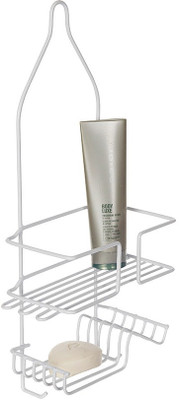 

Howards Powder Coated Deluxe Shower Caddy - White Steel Wall Shelf(Number of Shelves - 2, White)