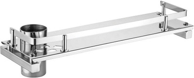 

Dazzle 5 X 12 Shelf with Toothbrush Holder Stainless Steel Wall Shelf(Number of Shelves - 1, Steel)