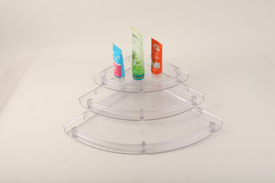 RoyaL Indian Craft Multi-Purpose Polypropylene Wall Shelf(Number of Shelves - 3, Clear)
