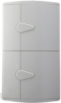 

Aquieen Plastic Wall Shelf(Number of Shelves - 2, White)