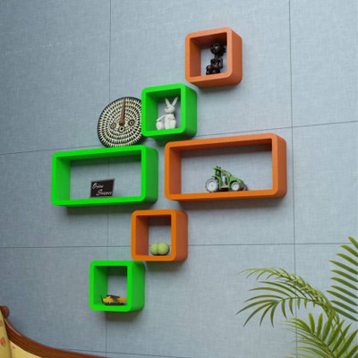 

VAS Collection Home Wooden Wall Shelf(Number of Shelves - 6)