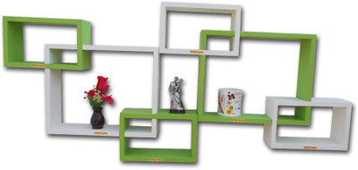 

BM Wood Furniture Wooden Wall Shelf(Number of Shelves - 6, Multicolor)