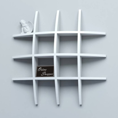 

Onlineshoppee Big Tier MDF Wall Shelf(Number of Shelves - 3, White)