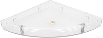 

Zoom Multipurpose Corner Shelf of ABS Plastic Unbreakable 8"x8" (Clear, Z150-CLR-88) Plastic Wall Shelf(Number of Shelves - 1, Clear)