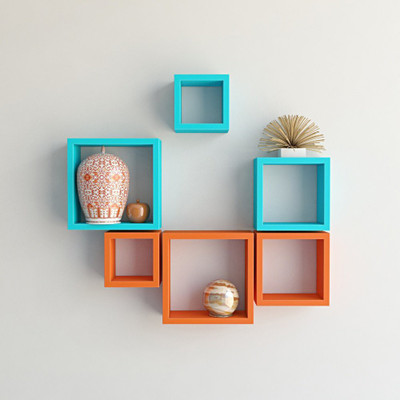 

Desi Karigar MDF Wall Shelf(Number of Shelves - 6)