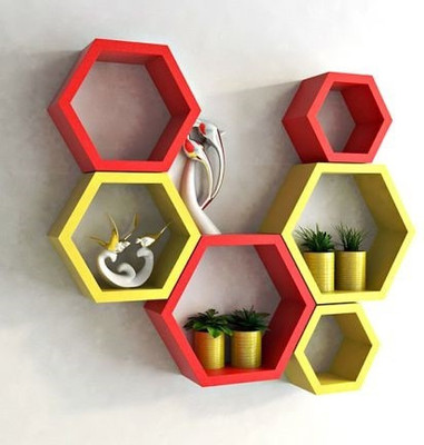

Acme Production Wooden Wall Shelf(Number of Shelves - 6)