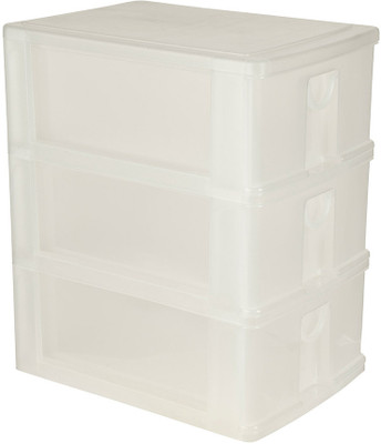 

Howards Algo Desk Drawer Unit (A4) - Tier Plastic Wall Shelf(Number of Shelves - 3, White)