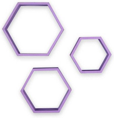 

VAS Collection Home MDF Wall Shelf(Number of Shelves - 3, Purple)