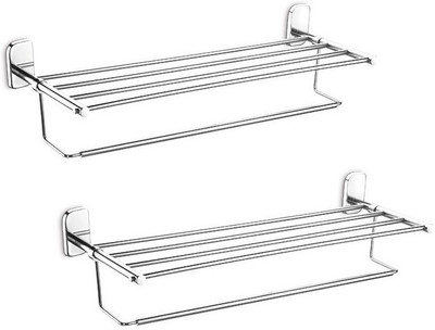 Dazzle Stainless Steel Wall Shelf(Number of Shelves - 1, Steel)