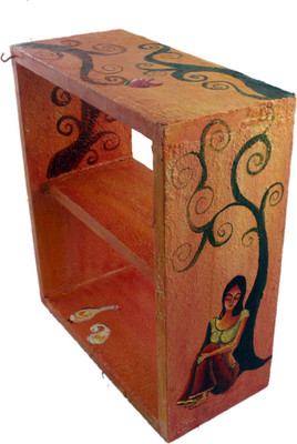 

Atariya Atariya Handmade Self Painted Shelf Acrylic Colors on Wood Wooden Wall Shelf(Number of Shelves - 1, Multicolor)