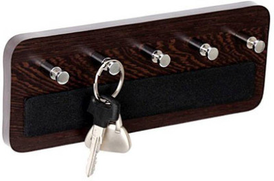 

Decorhand Elegant Key holder Wooden Wall Shelf(Number of Shelves - 1, Brown)