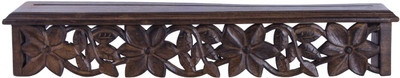 

Craftsman Wooden Wall Shelf(Number of Shelves - 1, Brown)