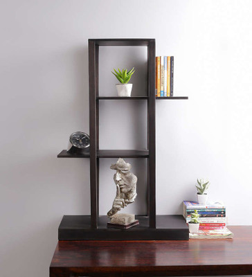 

La Stella Wooden Wall Shelf(Number of Shelves - 3, Black)