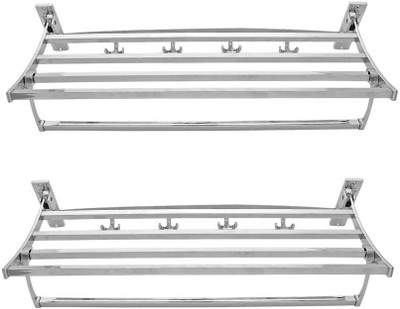 

AAI Stainless Steel Wall Shelf(Number of Shelves - 2, Silver)