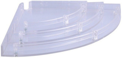 

Polyworld Corner Shelf Plastic Wall Shelf(Number of Shelves - 3, Clear)