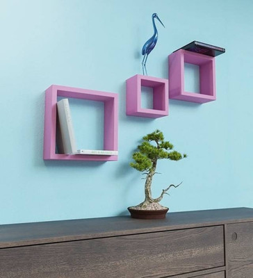 

Wooden Art & Toys MDF Wall Shelf(Number of Shelves - 3, Purple)