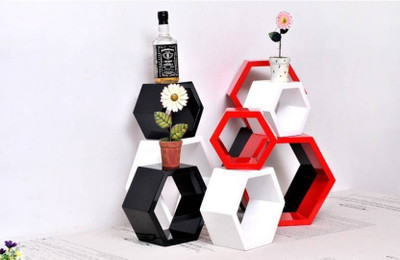 

SG Wooden Wall Shelf(Number of Shelves - 9, Multicolor)
