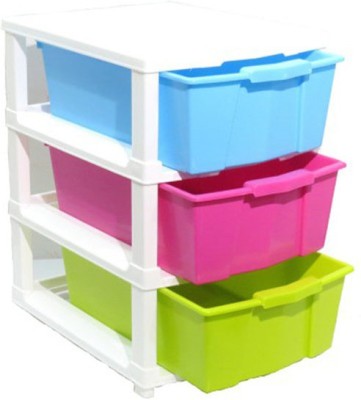 Aristo Houseware Plastic Wall Shelf(Number of Shelves - 3, Multicolor)