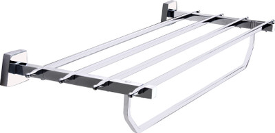 29% OFF on KRM Platinum Brass Wall Shelf(Number of Shelves - 1, Silver)