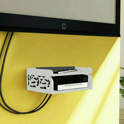 

MartCrown Engineered Set-Top Box Wooden Wall Shelf(Number of Shelves - 1, White)