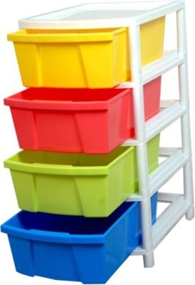 

Veer Spacer Plastic Wall Shelf(Number of Shelves - 4, Multicolor)