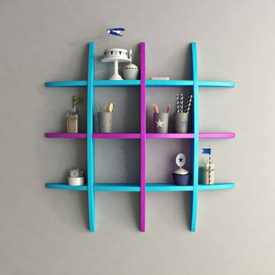 

Wooden Art & Toys MDF Wall Shelf(Number of Shelves - 1, Purple, Blue)