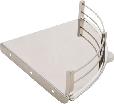 

Sujal cornner Stainless Steel Wall Shelf(Number of Shelves - 1, Silver)