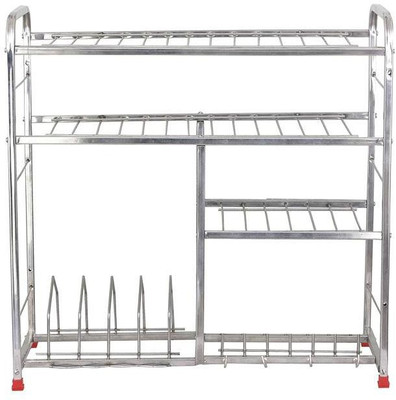 

Maharaja Smart Dish Kitchen Rack Steel Wall Shelf(Number of Shelves - 5, Steel)