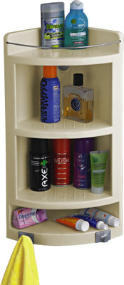 

Cipla Plast Extra Large Corner Cabinet - Ivory Plastic Wall Shelf(Number of Shelves - 4, White)