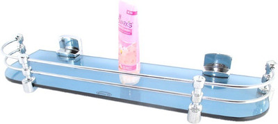 

RoyaL Indian Craft Hard Bracket Blue Color 18 By 5 Inch Glass Wall Shelf(Number of Shelves - 1, Blue)