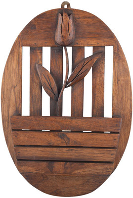

Magica Wooden Wall Shelf(Number of Shelves - 1, Brown)