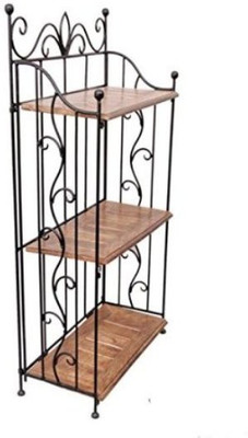 

Desi Karigar Wooden, Iron Wall Shelf(Number of Shelves - 3)