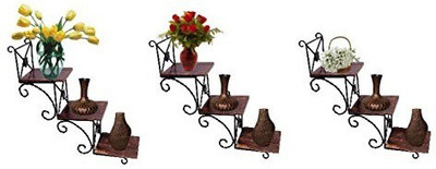 

Desi Karigar Wooden Wall Shelf(Number of Shelves - 3)