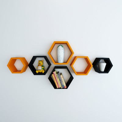 

Desi Karigar MDF Wall Shelf(Number of Shelves - 6)