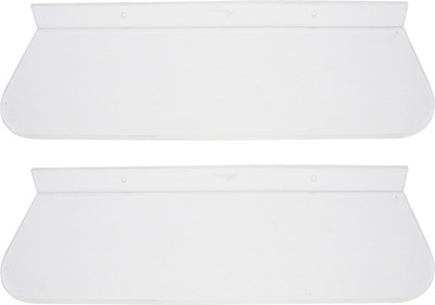 

Transtal 2 pc. 'D Lean' 15" Acrylic Wall Shelf(Number of Shelves - 2, Clear)