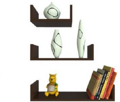 

Acme Production Wooden Wall Shelf(Number of Shelves - 3, Black)