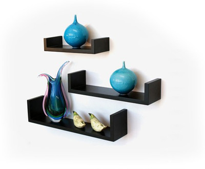 

LifeEstyle Wooden Wall Shelf(Number of Shelves - 3, Black)