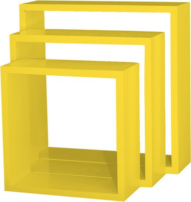 

Custom Decor Nesting Wooden Wall Shelf(Number of Shelves - 3, Yellow)