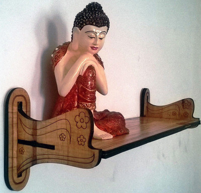 Craftman Wooden Wall Shelf(Number of Shelves - 1)