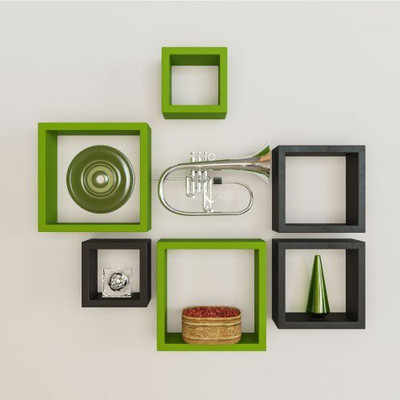 

Desi Karigar MDF Wall Shelf(Number of Shelves - 6)